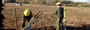 linemen at work